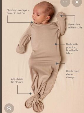 Solly Baby sleep gown